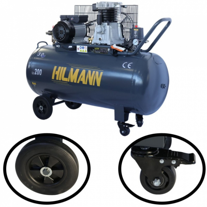Compresor de aer 200 litri 2,2 kW bobinaj de cupru, 220V [4]
