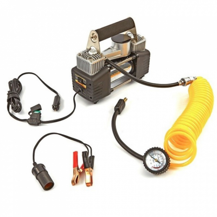 Compresor de aer pentru umflat roti cu accesorii , 12V [3]