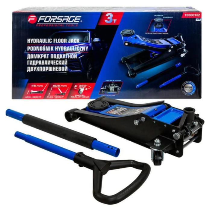 Cric hidraulic cu profil jos tip crocodil, 3 tone [6]