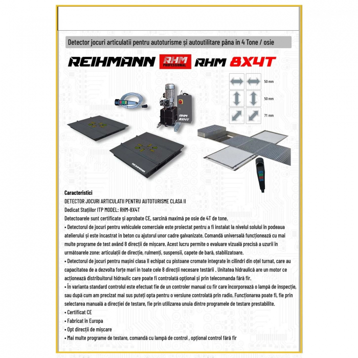 Detector jocuri articulatii autoturisme clasa II, REIHMANN-RHM - 4TX8 [2]