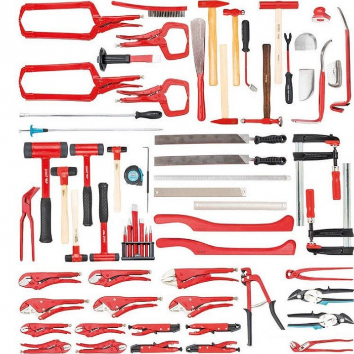 Dulap cu scule echipat 7 sertare, 65 piese pentru caroserii din ALUMINIU [3]