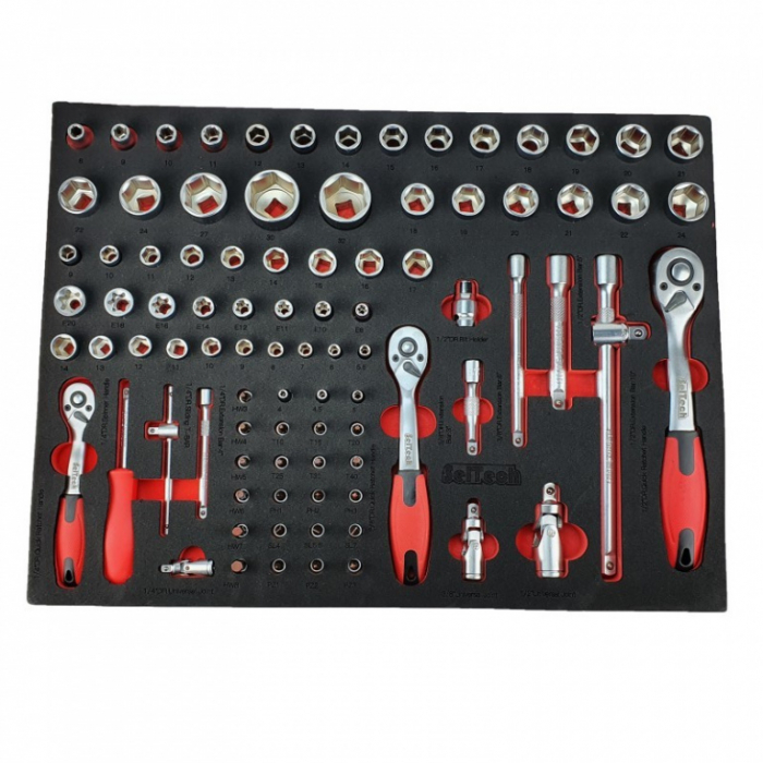 Dulap de scule echipat premium cu 6 sertare, 148 piese [5]