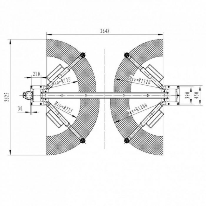 Elevator 2 coloane 4T blocaj electric, 380V [3]
