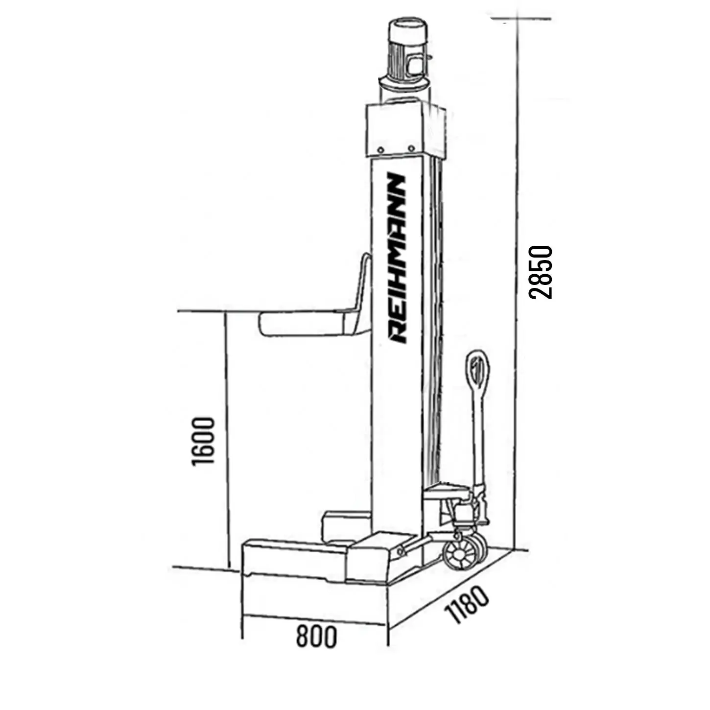 Elevator coloana mobilă, ridicare de roata, 5500 kg pe coloană [2]