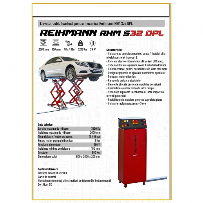Elevator foarfeca dubla 3,2T 4, 380V [2]