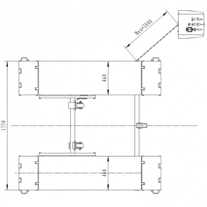 Elevator foarfeca pentru vulcanizare 3T, 220V [3]