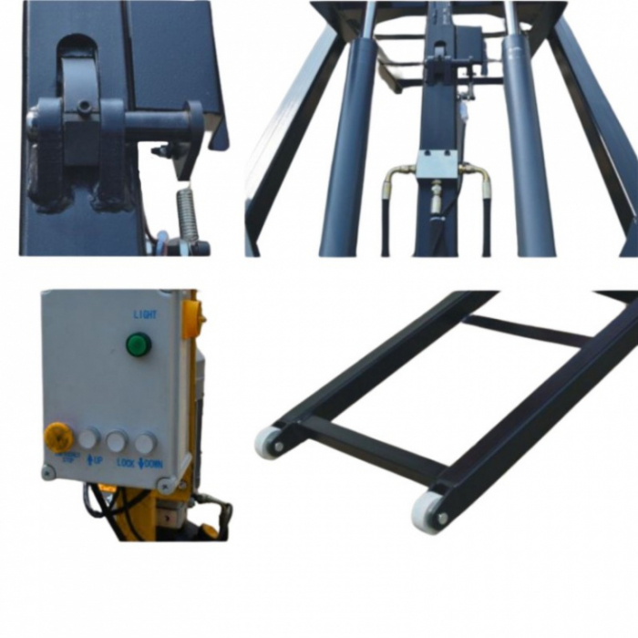 Elevator foarfeca portabil pentru tinichigerie 2.7 tone, 220V [3]