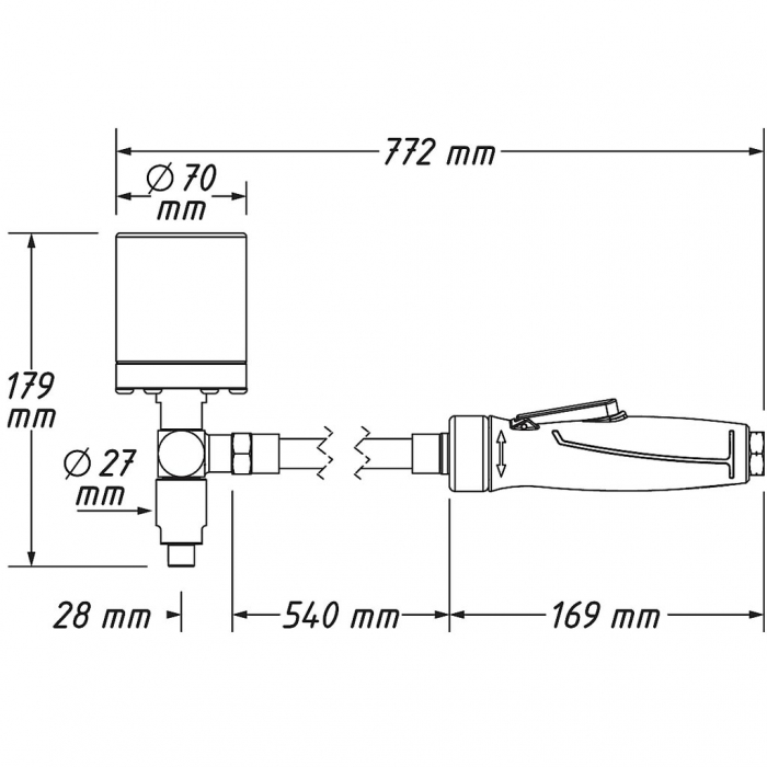 Extractor pneumatic pentru extras injectoare, 24 piese [3]