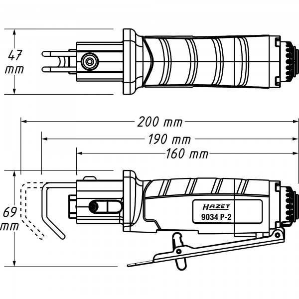 Ferăstrău pendular pneumatic [2]