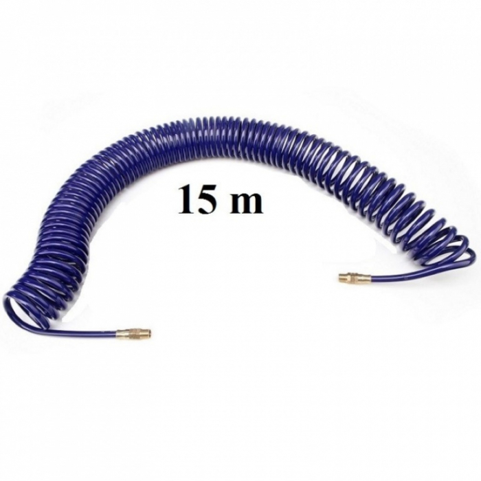 Furtun aer comprimat spiralat 9.5x6.5mm, 15m [1]