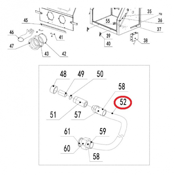 Furtun pentru cabina de sablat ST8111 [4]