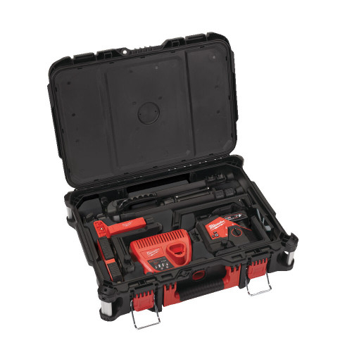 Kit nivelă laser verde cu 3 planuri 360°, M12 [2]