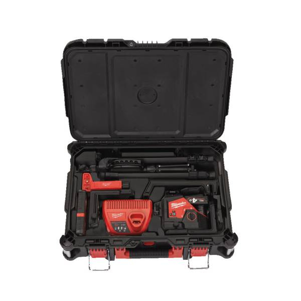 Kit nivelă laser verde cu 3 planuri 360°, M12 [4]