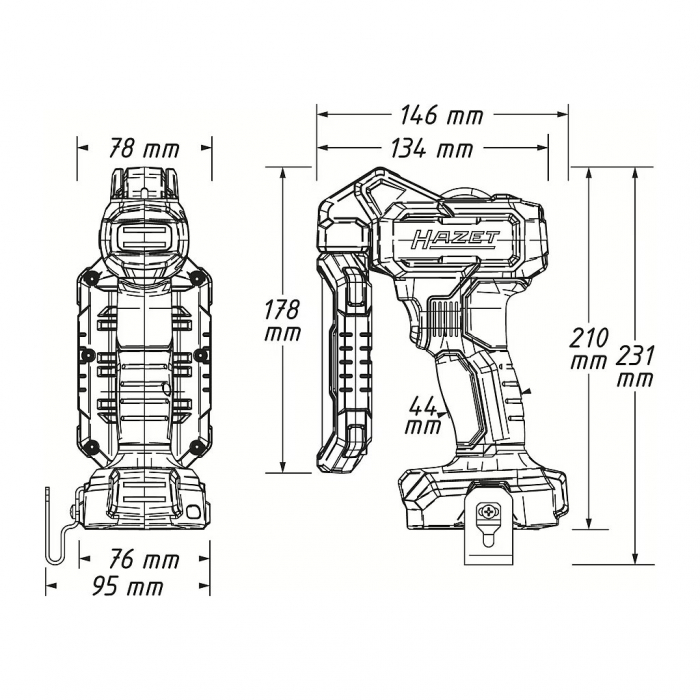 Lampa / Lanterna 1000 lumeni, 18V [5]