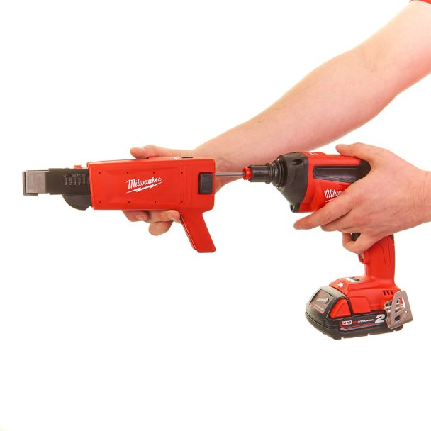 Mașină de înșurubat cu accesoriu atașat pentru banda de suruburi,1/4″ 18V [2]