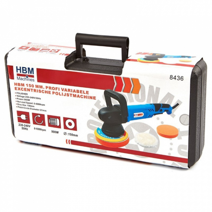 Masina de polishat orbitala 150mm, 900W [5]