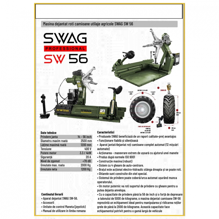 Masina dejantat camioane, SW-56 [2]