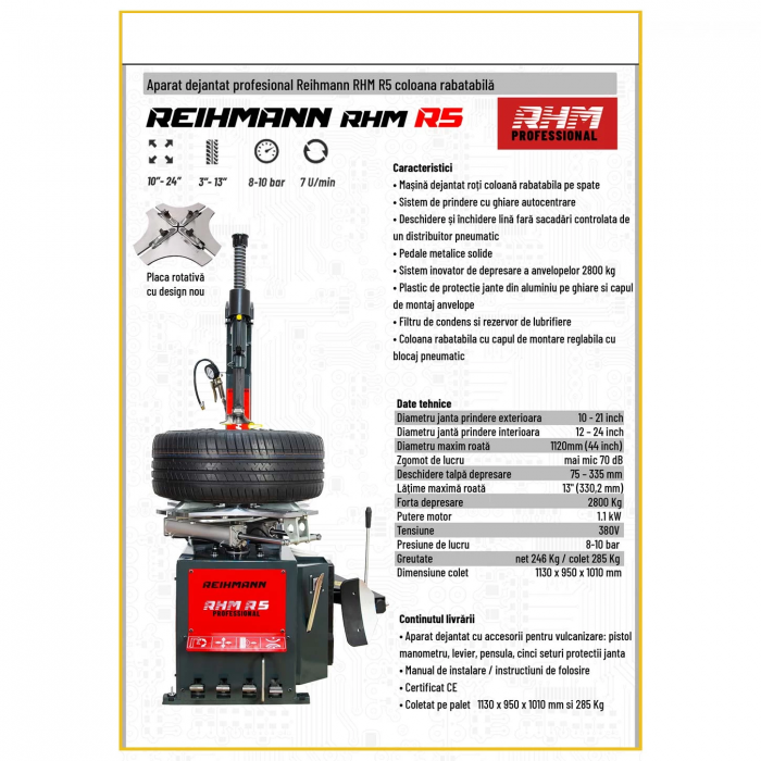 Masina dejantat roti 24 inch REIHMANN-RHM R5 [5]