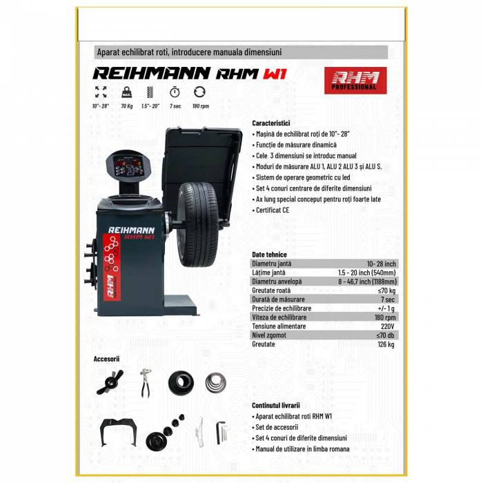 Masina echilibrat roti automat cu laser REIHMANN-RHM W2 [8]
