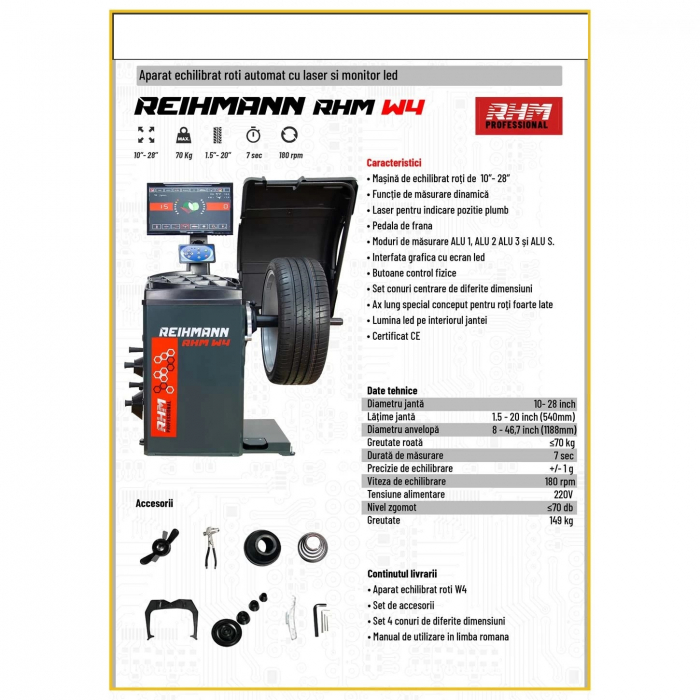 Masina echilibrat roti automat cu laser RHM R4 [9]