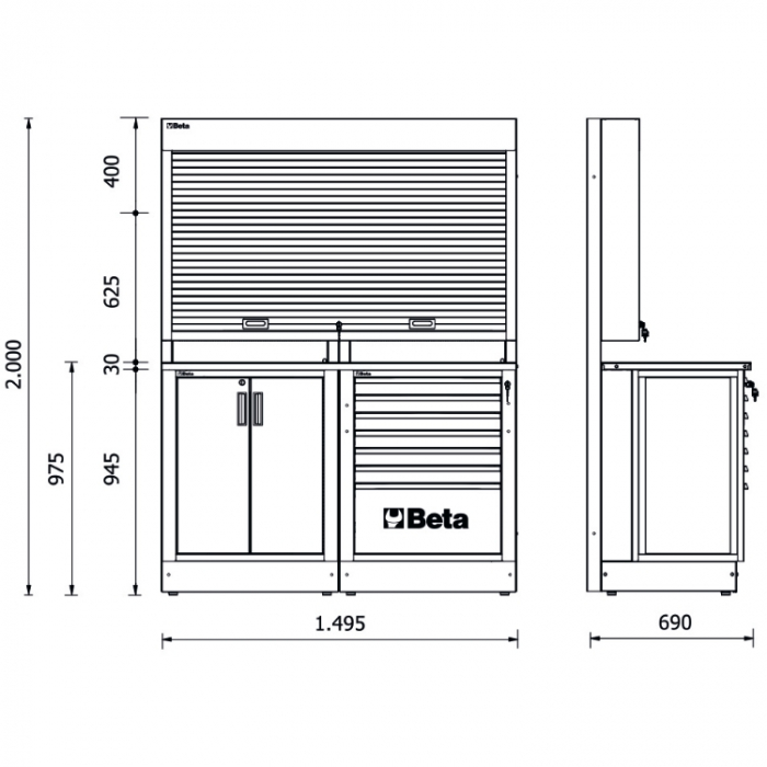 Mobilier atelier, model RSC50 2.0 B [2]