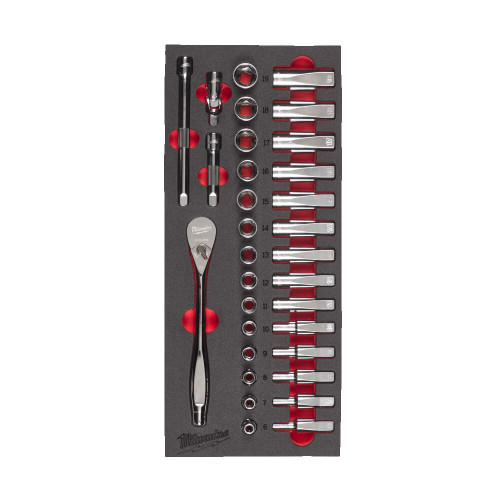 Modul in insertie de spuma cu chei tubulare 3/8", 32buc [1]