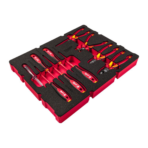 Modul in insertie de spuma cu scule VDE pentru electricieni, 9 buc. [2]