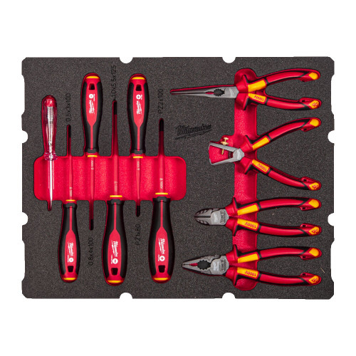 Modul in insertie de spuma cu scule VDE pentru electricieni, 9 buc. [1]