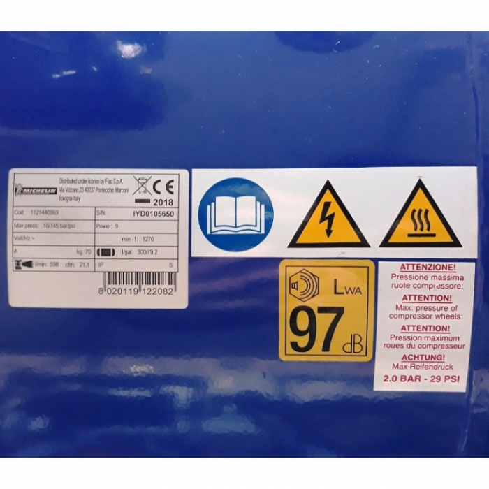 Motocompresor Michelin 200L , 5.5 Cp [6]