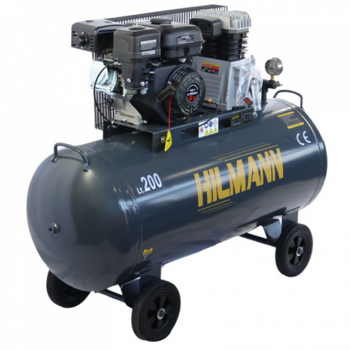 Motocompresor 200L, 6.5CP pe benzină, 10 bar [5]