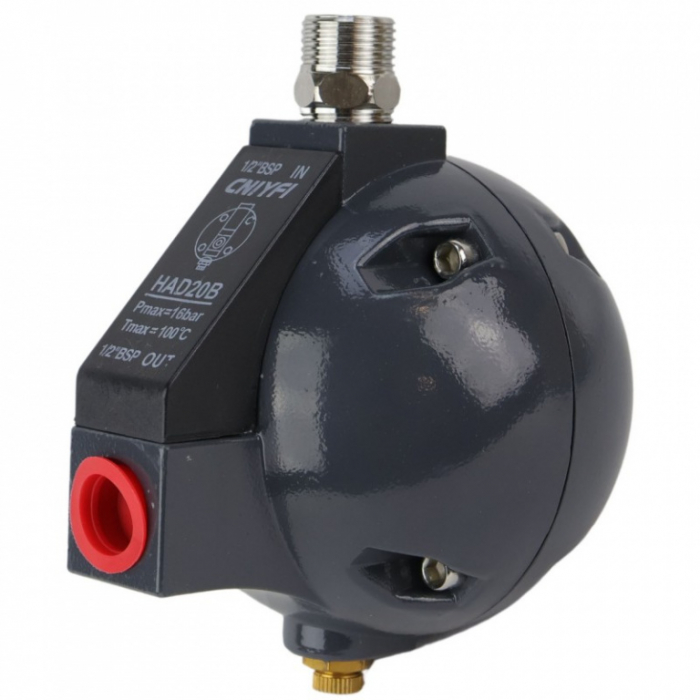 Pachet compresor de aer cu surub 7.5kw - 10 bar, butelie de aer 500 L si valva automata eliminare condens [4]