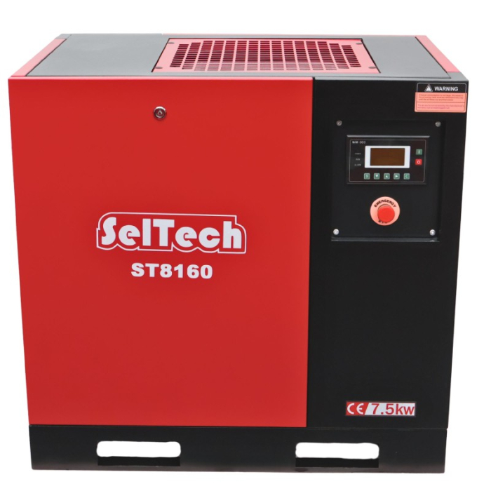Pachet Compresor cu surub Seltech Pachet75 10 bar 7.5 kw, butelie 500 litri si valva automata evacuare condens [5]