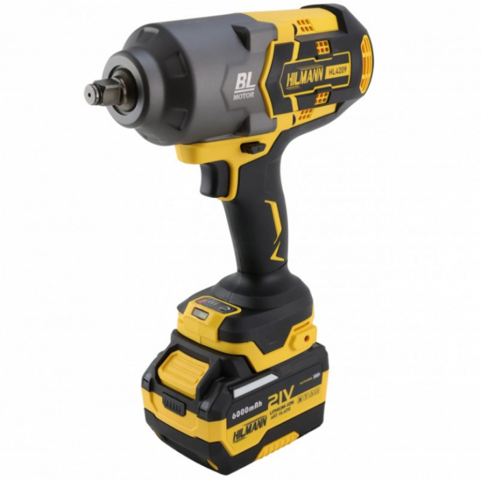 Cheie de impact 1/2" cu acumulator 1600 Nm cu baterie de 6 Ah, 21V [2]