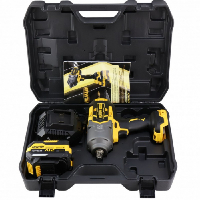 Cheie de impact 1/2" cu acumulator 1600 Nm cu baterie de 6 Ah, 21V [10]