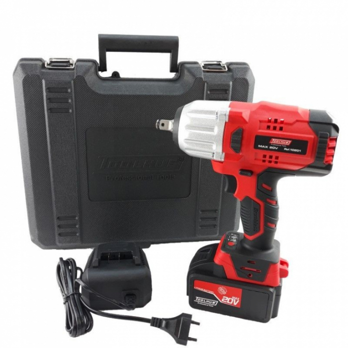 Cheie de impact cu acumulator 20V 4 Ah motor fara perii, 600Nm [5]