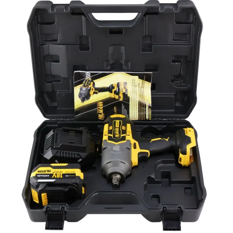 Mașină profesională de înșurubat cu impact 1/2" cu acumulator 1600 Nm  1 x baterie de 6 Ah inclusa, 21V [7]