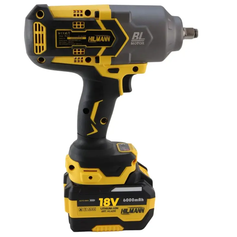 Mașină profesională de înșurubat cu impact 1/2" cu acumulator 1600 Nm  1 x baterie de 6 Ah inclusa, 21V [6]