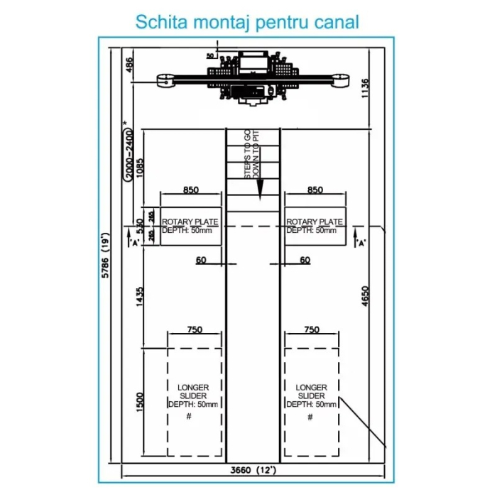 Platou reglaj directie roata spate 1.5m [3]