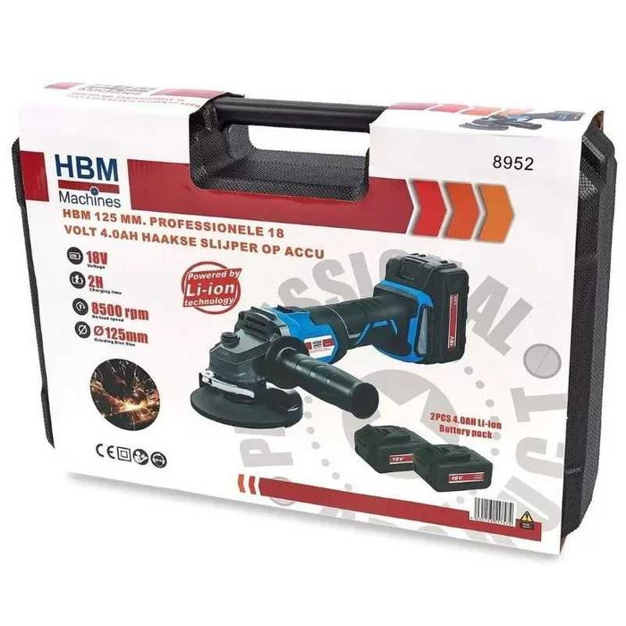 Polizor unghiular cu acumulator LI-Ion 18V 4Ah [4]