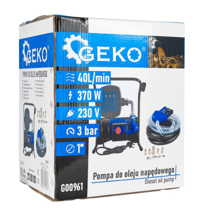 Pompă electrică pentru transfer motorină 230V debit 40 l/min. cu contor mecanic, pistol automat [6]