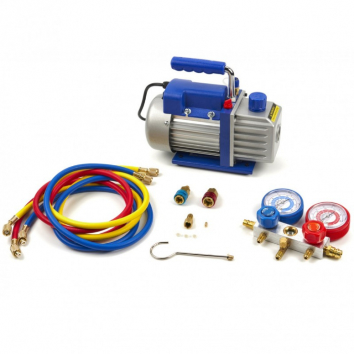 Pompa vid 1 treapta si 60 litri/min cu set de furtune si manometre [5]
