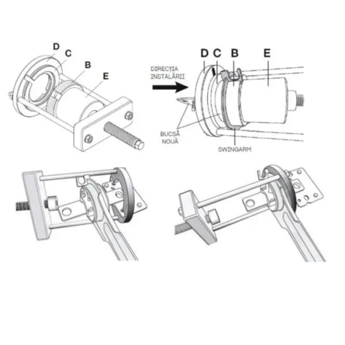 Presă bucșe punte spate Ford/Volvo pentru demontare și montare direct pe vehicul [4]