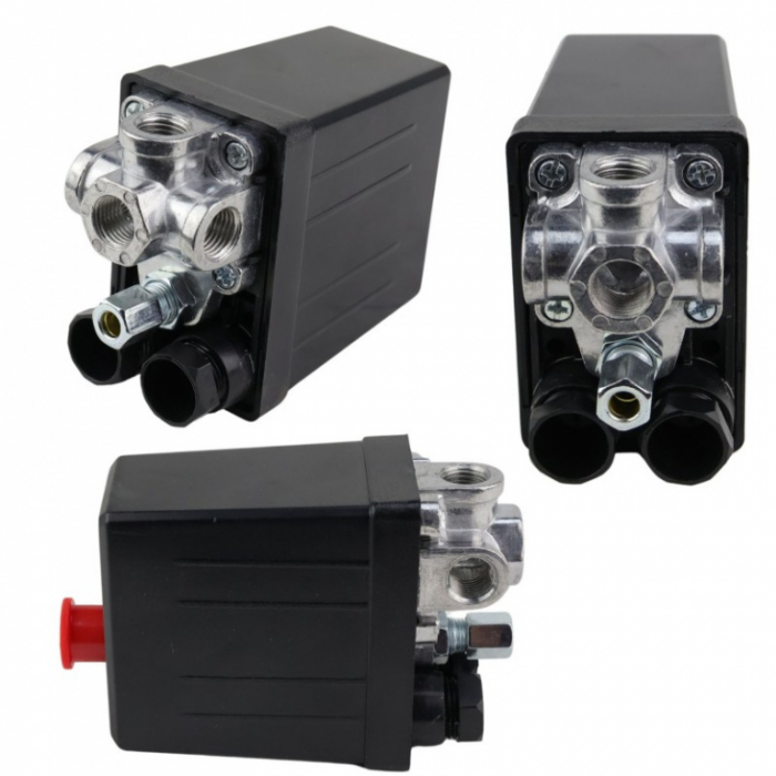 Presostat compresor 220V, 4 iesiri de 1/4" [2]