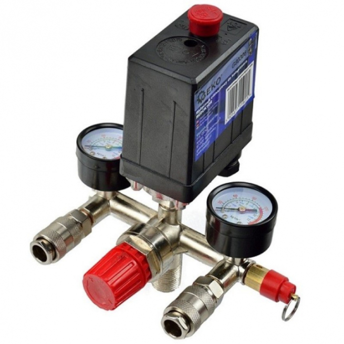 Presostat pentru compresor monofazic cu regulator si manometre [2]
