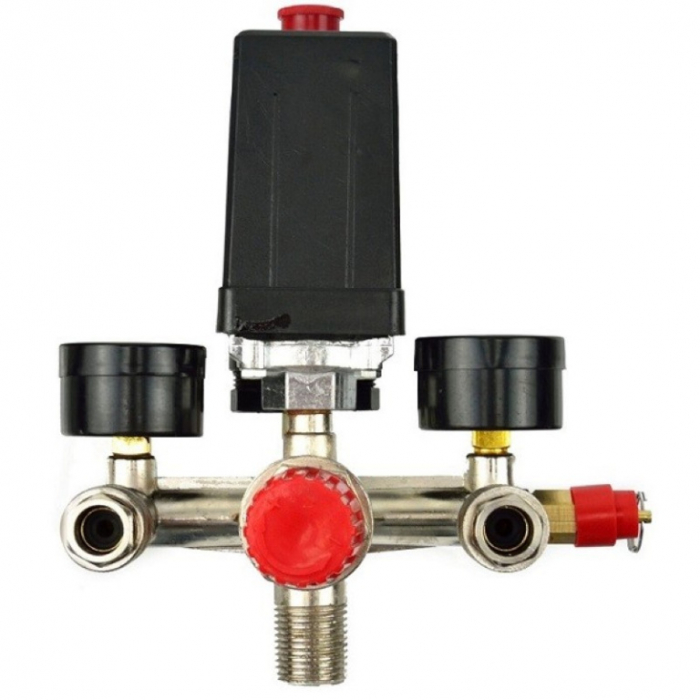 Presostat pentru compresor monofazic cu regulator si manometre [6]
