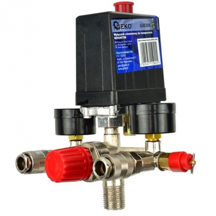 Presostat pentru compresor monofazic cu regulator si manometre [5]