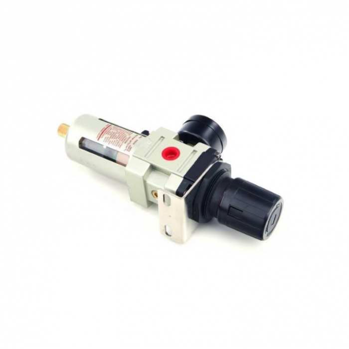 Regulator de presiune cu manometru si filtru cu supapa automata de golire a apei 1/4" [1]