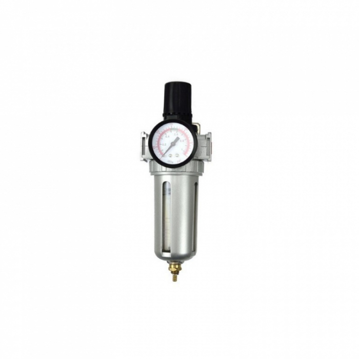 Regulator de presiune cu manometru si filtru cu supapa automata de golire a apei 3/8" [1]