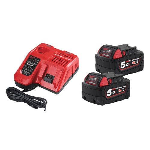 Set 2 acumulatori M18 x 5Ah și încărcător M18 x  M12 [1]