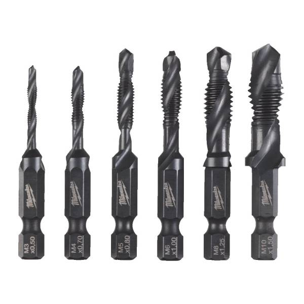 Set burghie pentru metal HSS-G combi 1/4" HEX, 6 buc. [2]